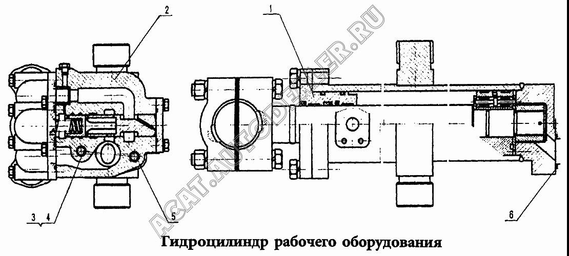 Гидроцилиндр подъема 0T64002 для HBXG SD7