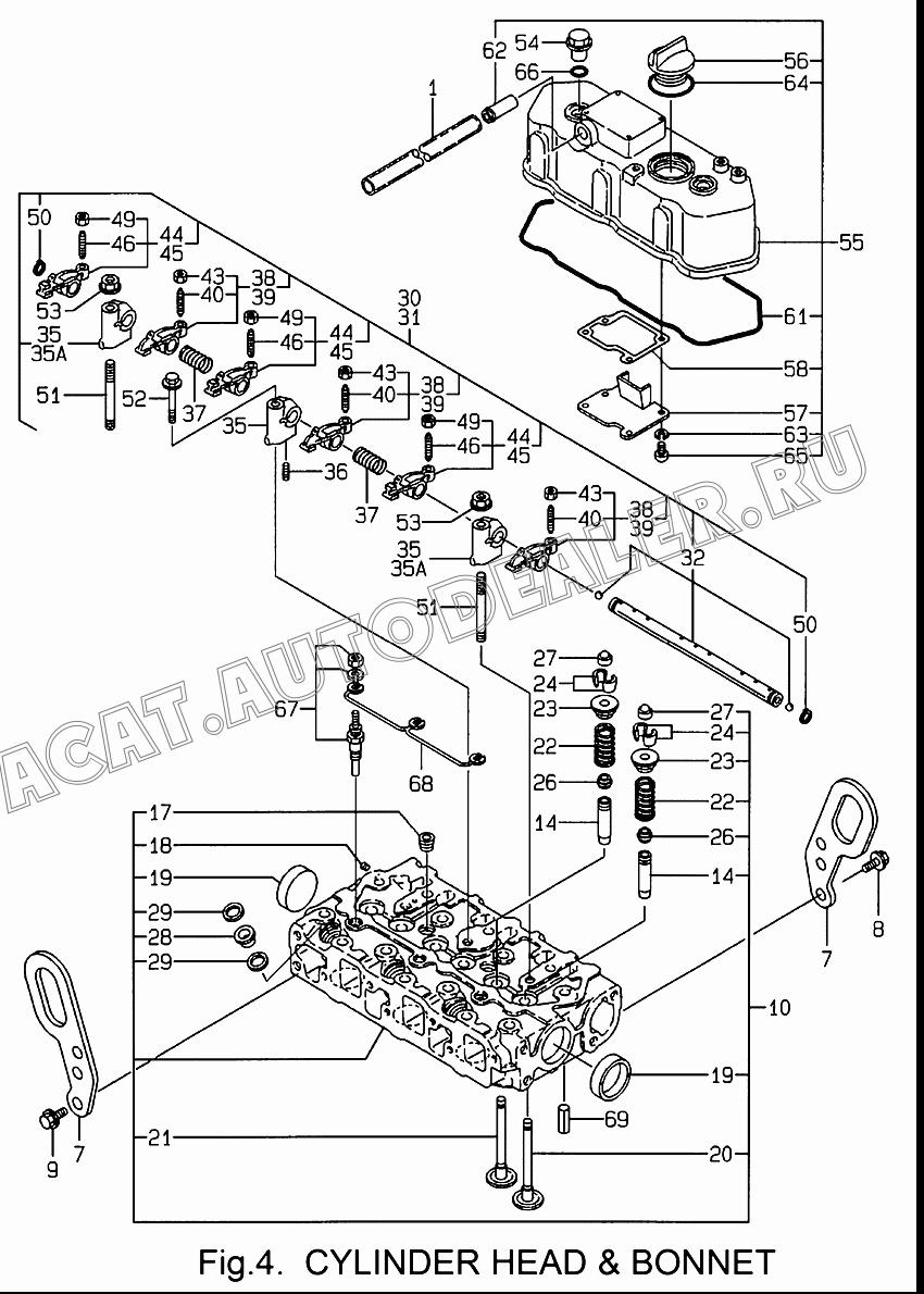 ARM В сборе, ROCKER 719260-11660 для Yanmar 3TNE68