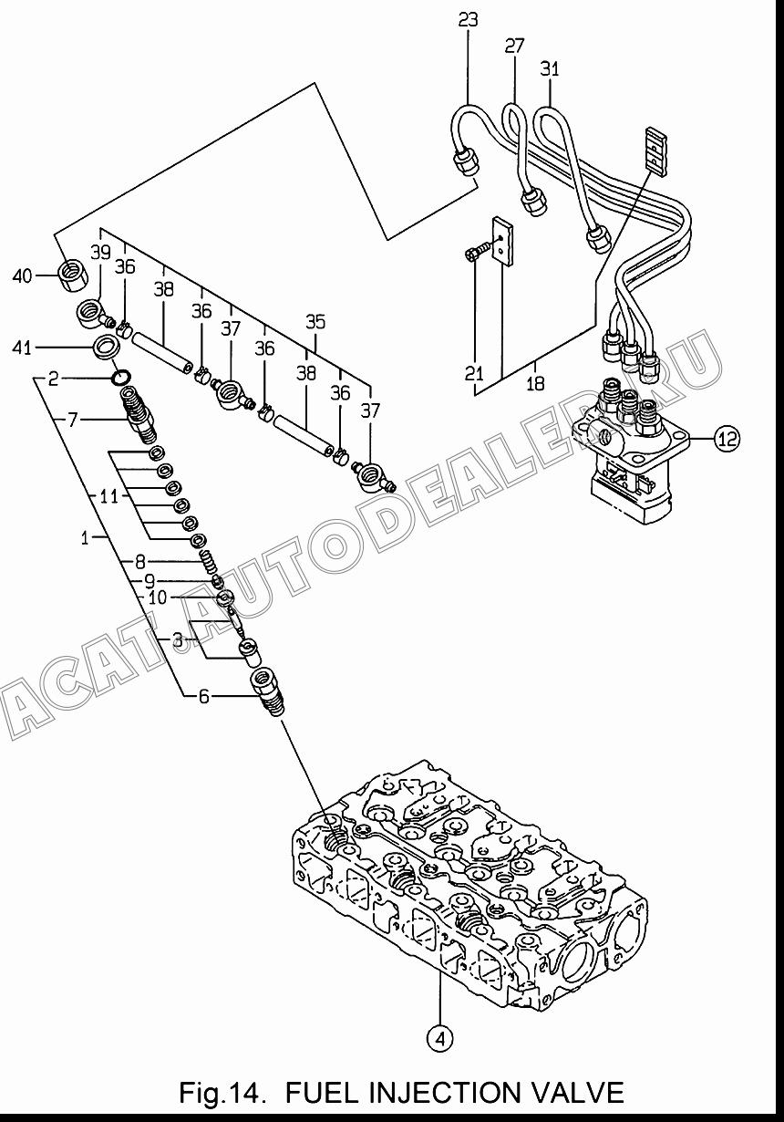 VALVE В сборе, F.INJECT 719620-53700 для Yanmar 3TNE68