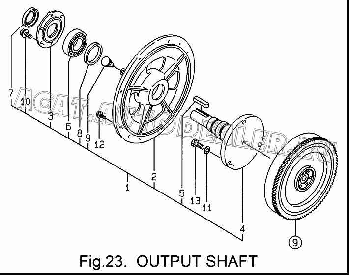 SHAFT 119888-89100 для Yanmar 3TNE84