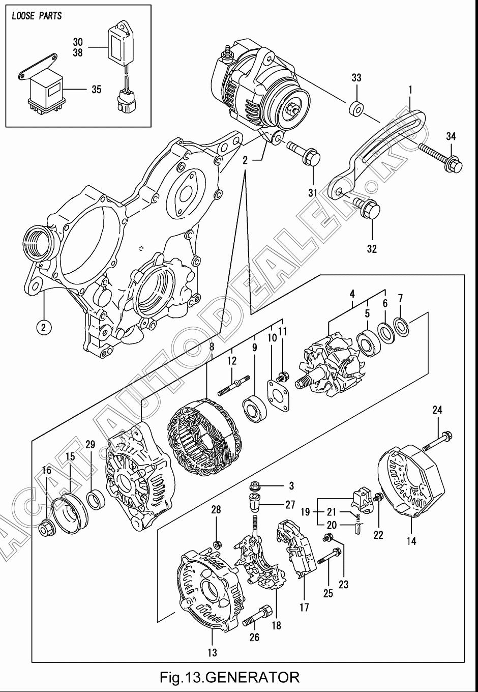 BEARING, BALL 123501-79240 для Yanmar 3TNV76