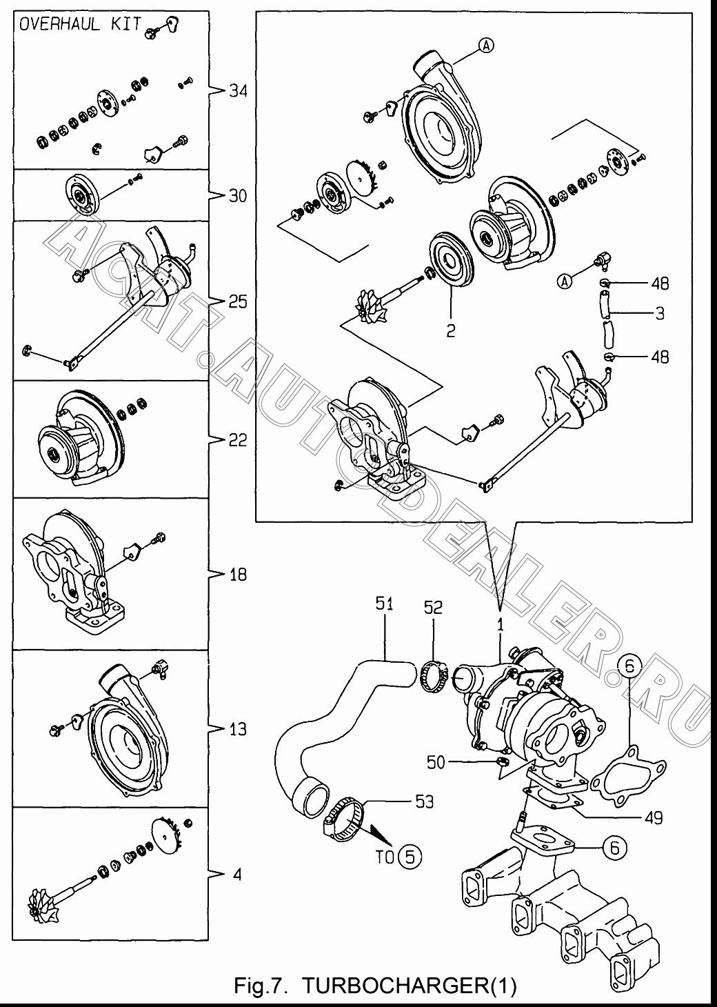 TURBO CHARGER 129404-18020 для Yanmar 4TNE84T
