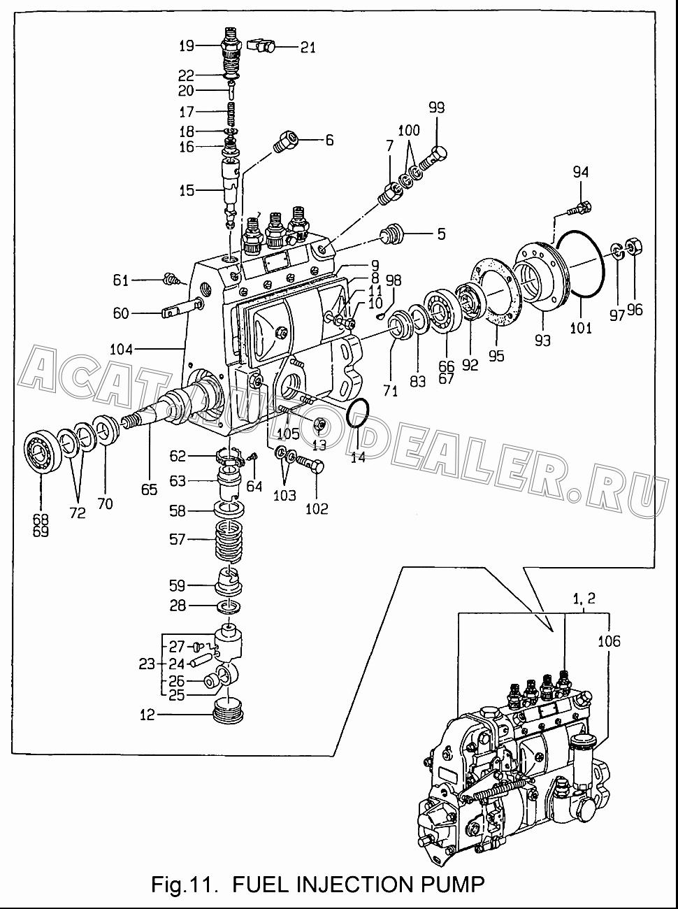 SLEEVE, CONTROL X1312410100 для Yanmar 4TNE94