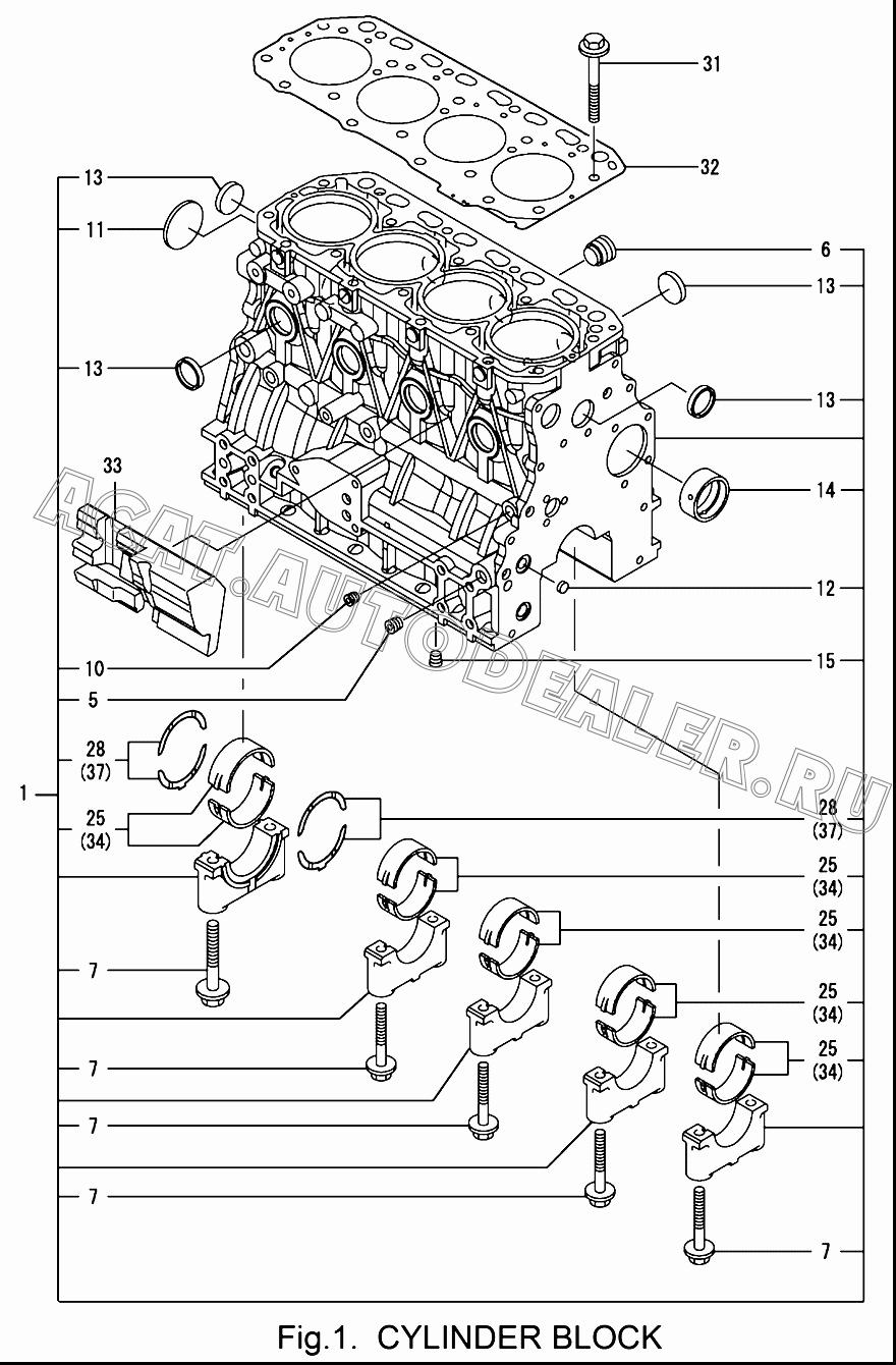 GASKET, HEAD 129508-01330 для Yanmar 4TNV84T
