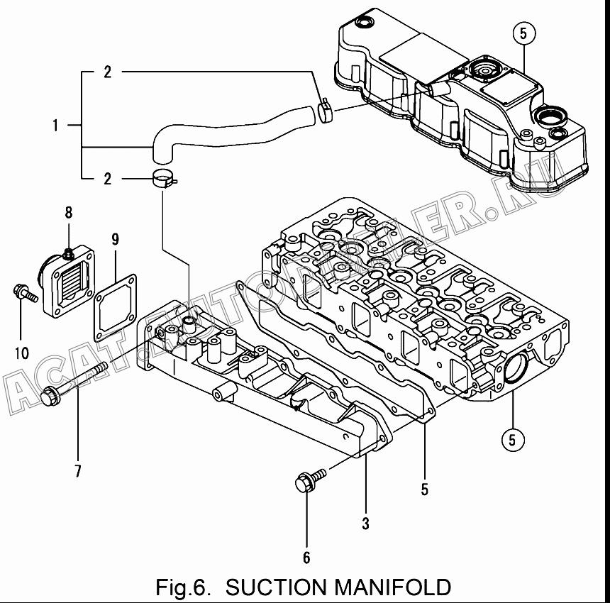 PIPE,BREATHER 129601-03080 для Yanmar 4TNV88