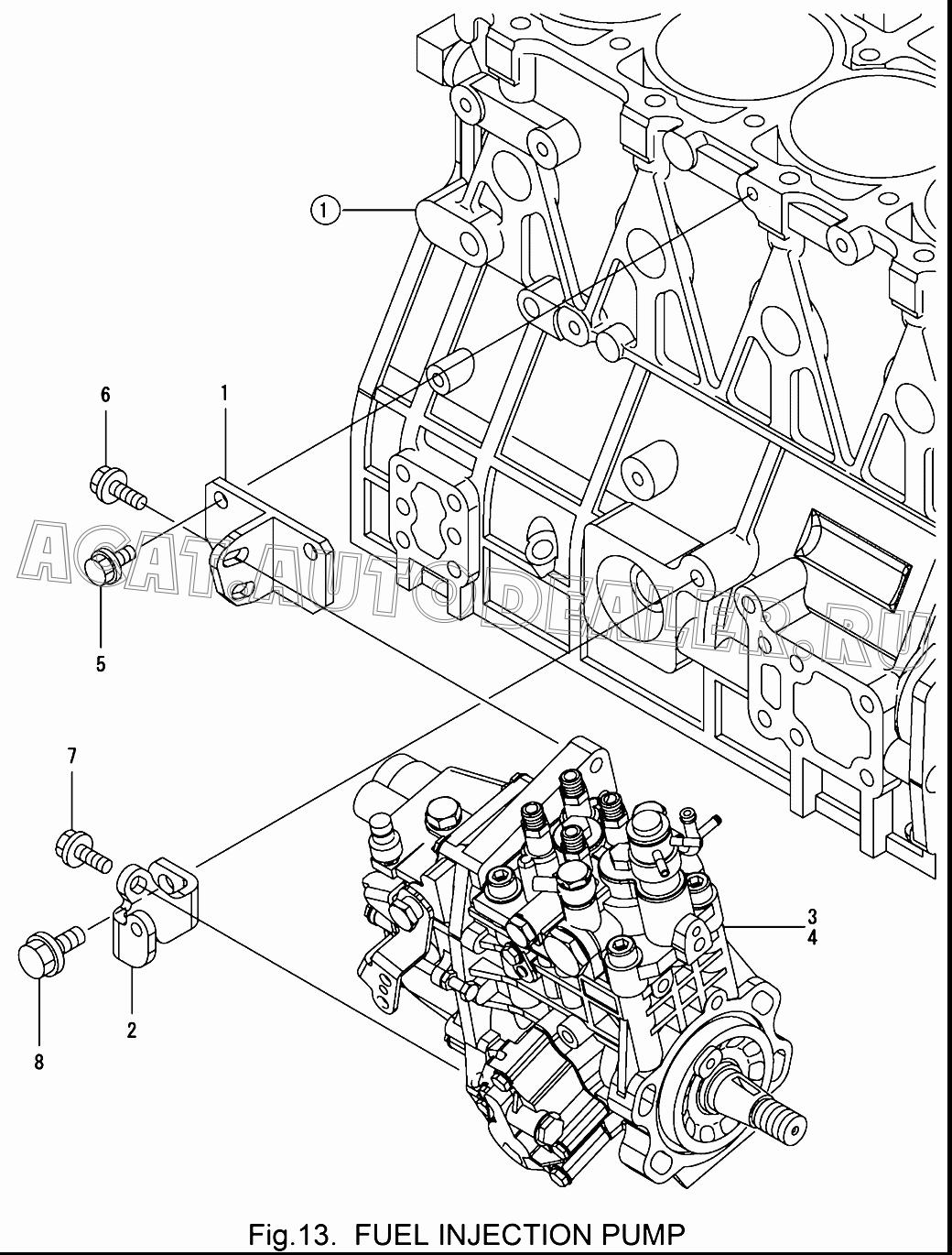 INJECTON PUMP В сборе 729907-51320 для Yanmar 4TNV98