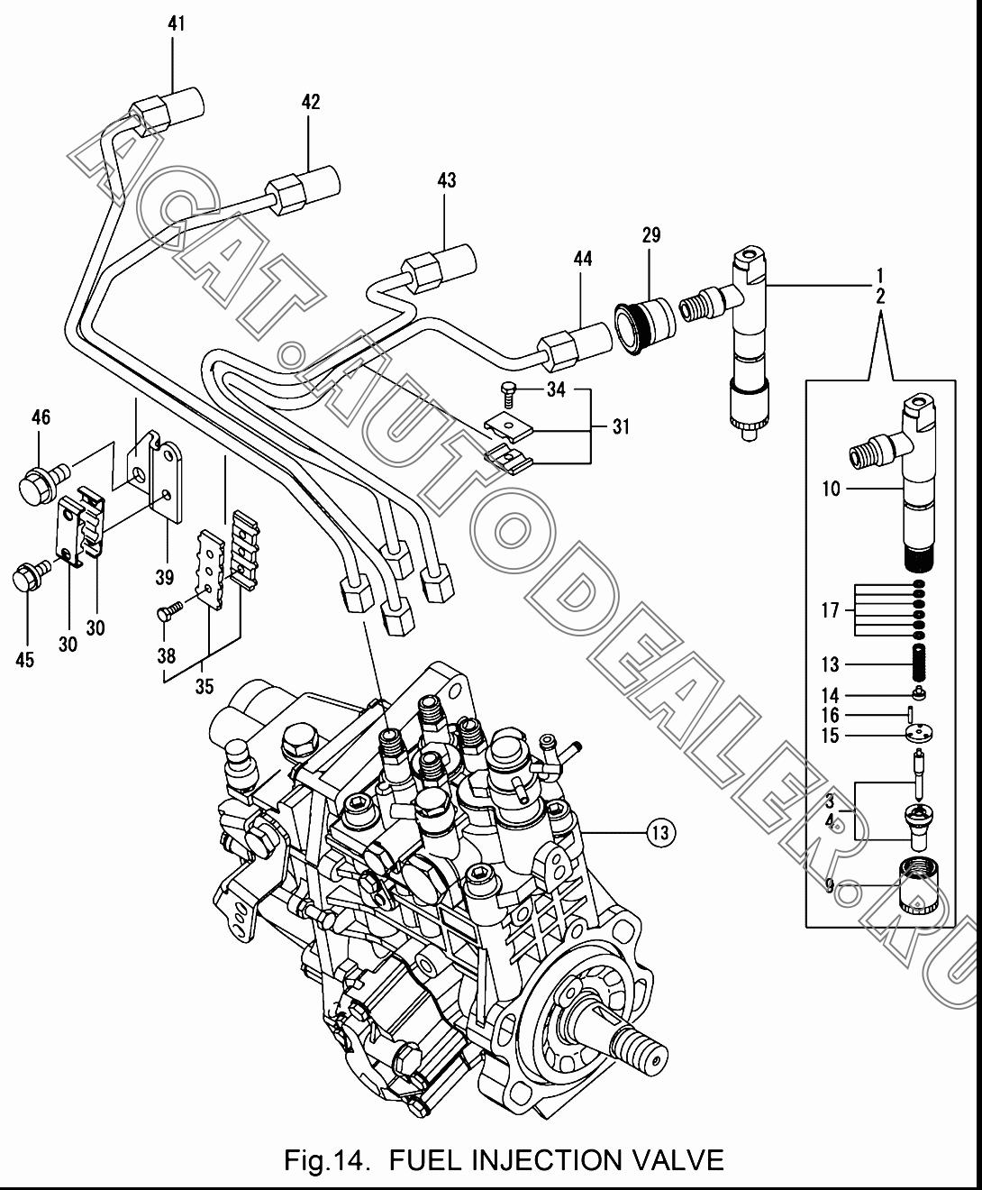 FUEL INJECTOR(VCF 729946-53300 для Yanmar 4TNV98
