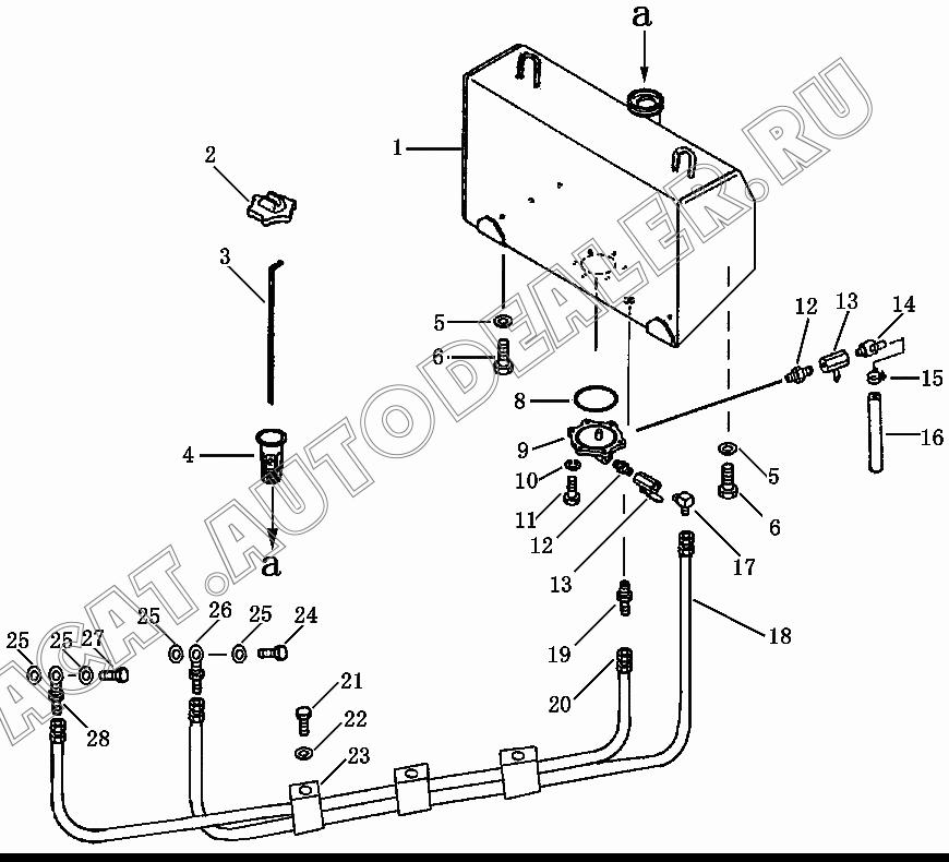 Fuel tank 10Y-04B-01000 для Shantui SD13