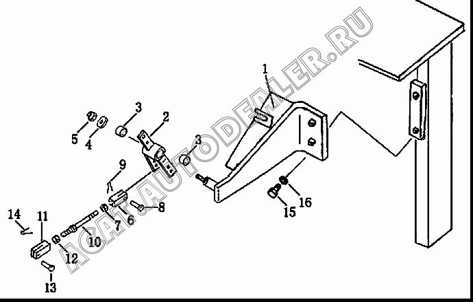 Bracket 10Y-05-03000 для Shantui SD13