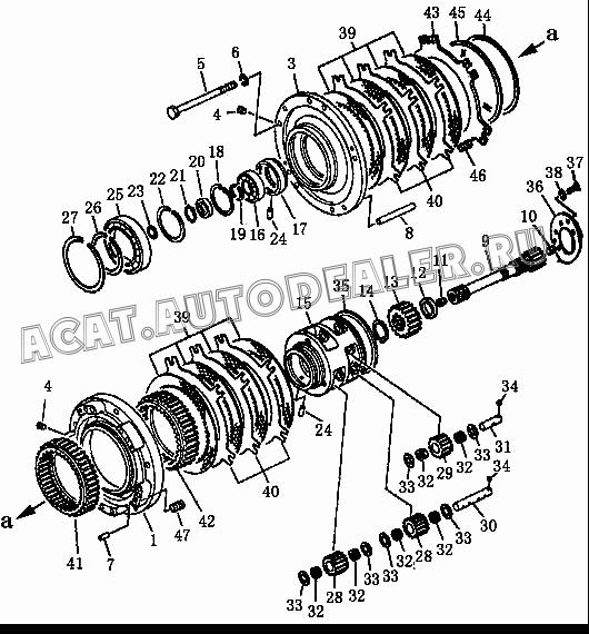 Oil cylinder body 10Y-15-00025 для Shantui SD13