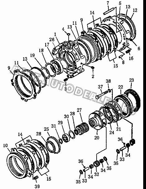Oil cylinder body 10Y-15-00030 для Shantui SD13