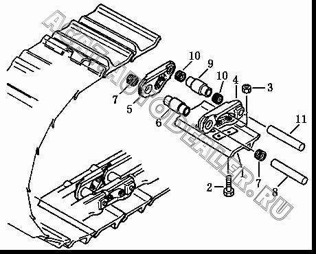 Track shoe 190MA-00146Z для Shantui SD13