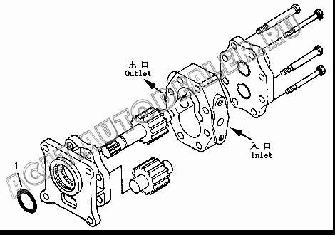 Transmission pump ass'y 10Y-75-12000 для Shantui SD13
