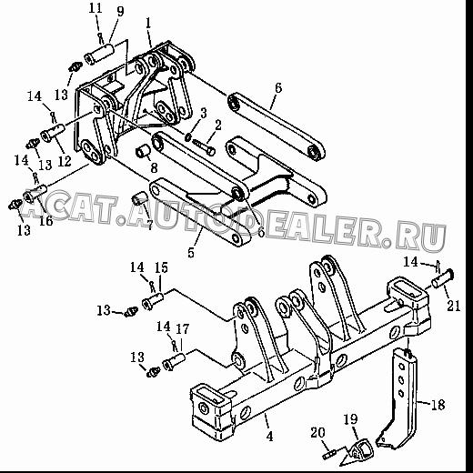 Bracket 10Y-84-20000 для Shantui SD13