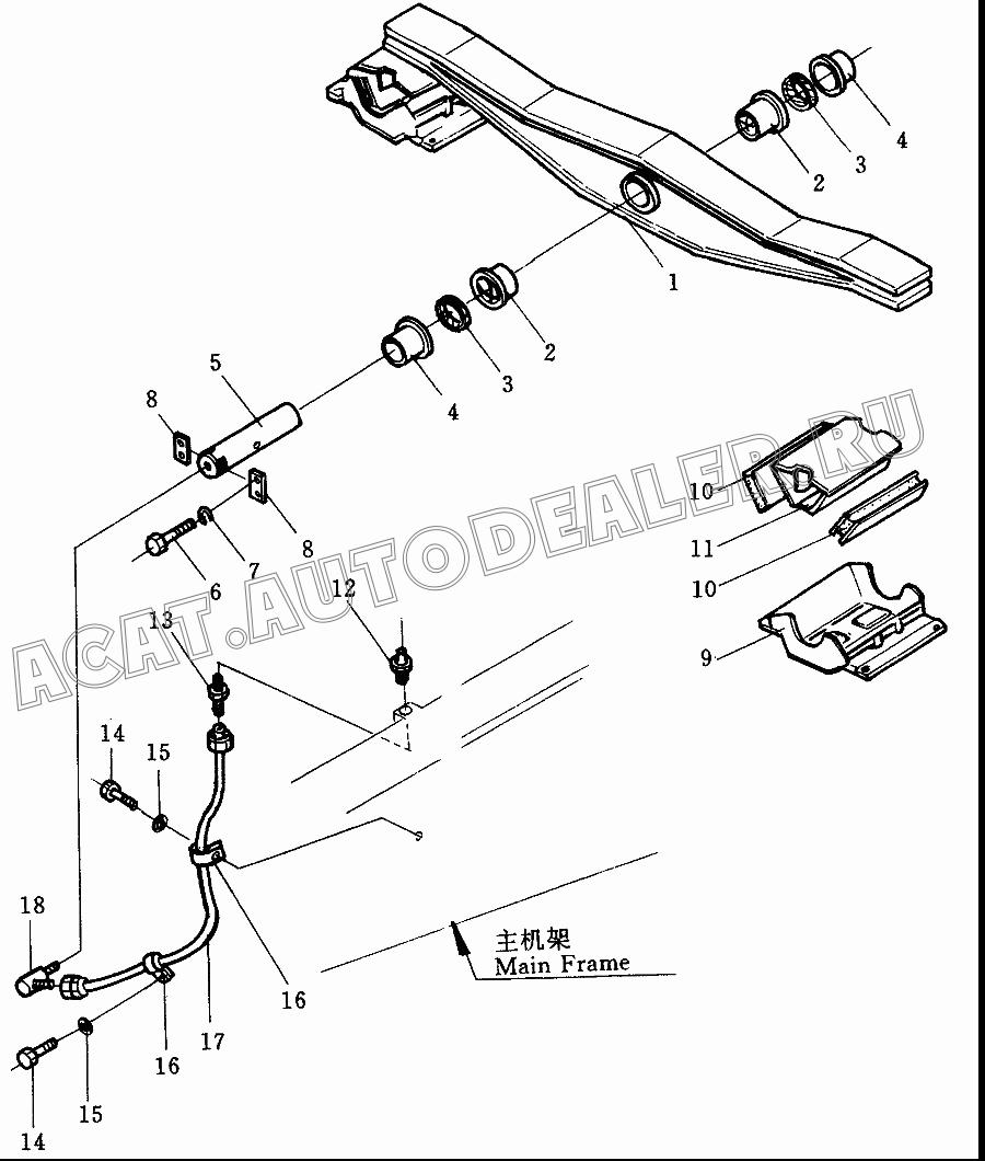 Tube 175-50-21190 для Shantui SD32