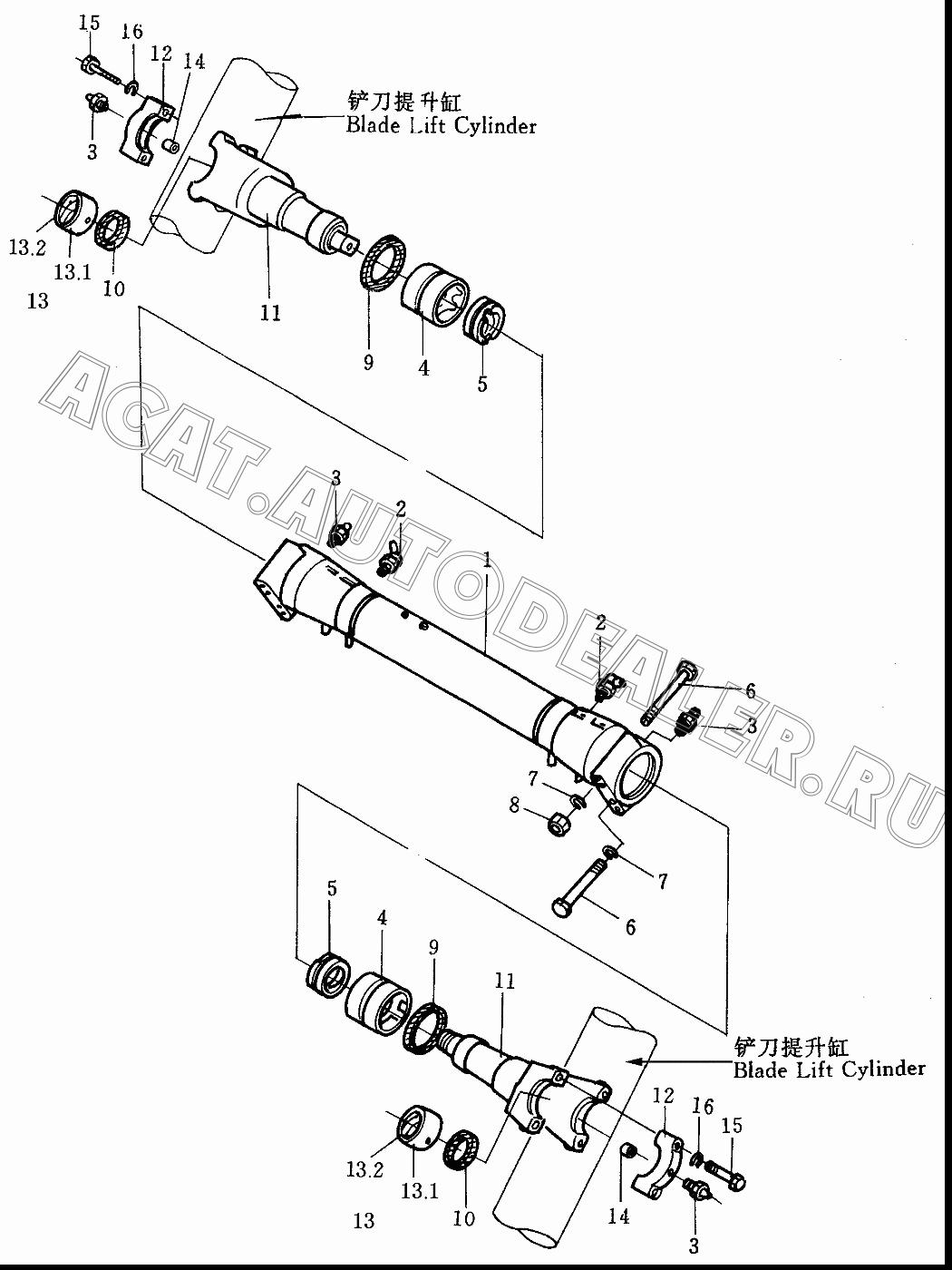 Lever 175-61-C1110 для Shantui SD32