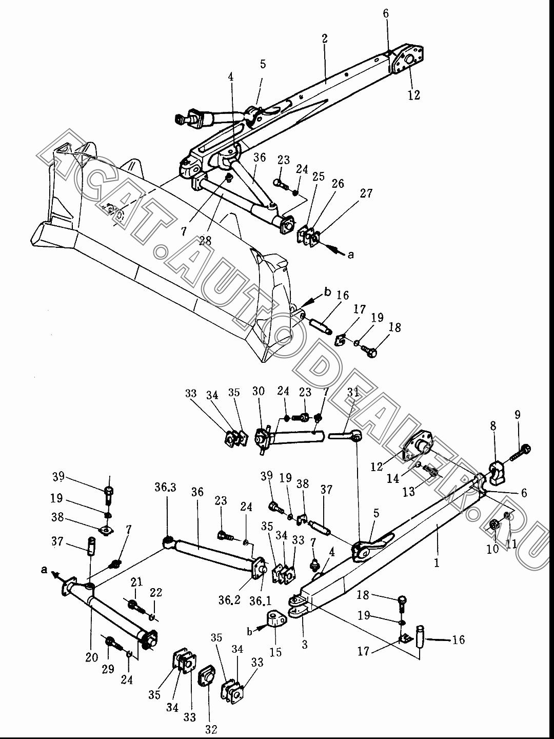 Push rod (L.H.) 175-71-31152 для Shantui SD32