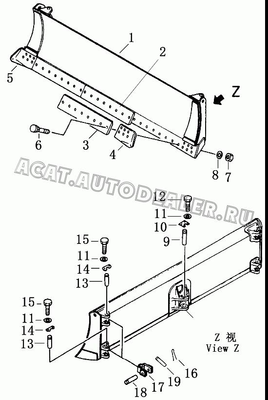 Blade 24Y-81-01000 для Shantui SD32