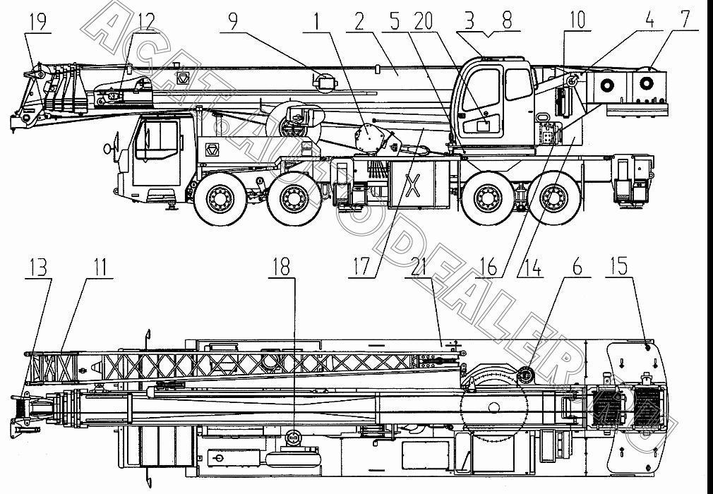 Hook QY25K.01 для XCMG QY25K