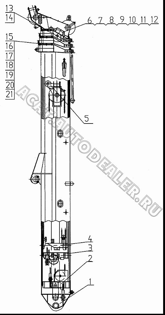 Base boom QY25K.02III.1 для XCMG QY25K