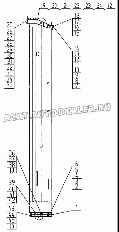 3rd section structure QY25K.02III.3.1 для XCMG QY25K