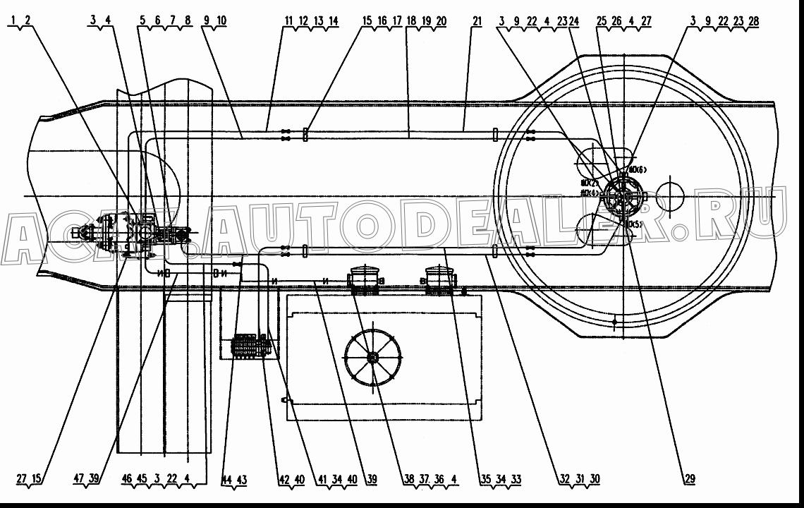 Flange QY65K.65.3.10B для XCMG XZ65K