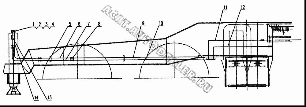Steel pipe dl2x1,5 QY65K.65.5-1 для XCMG XZ65K