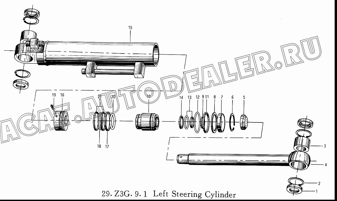Piston Rod Z3G.9.1-1 для XCMG ZL30G