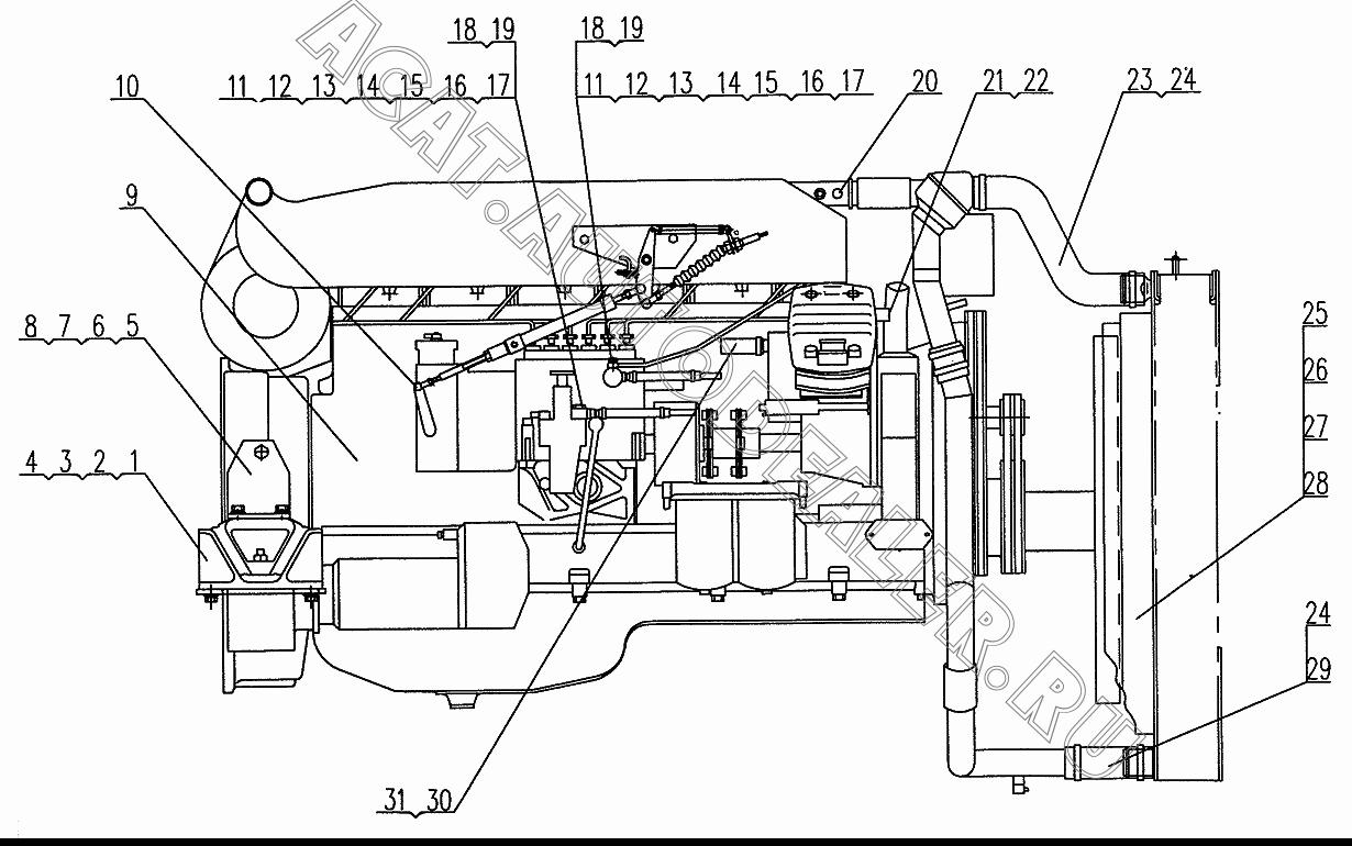 Diesel engine 03600564 для XCMG XZ16K-XZ50K