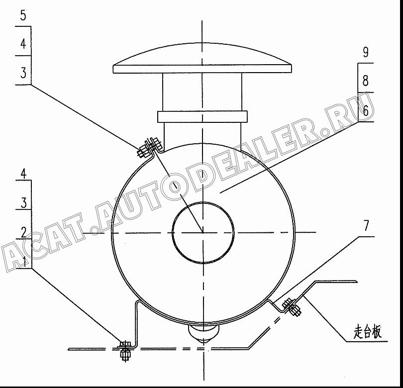 Air fliter(with air fliter cover) 10810029 для XCMG XZ16K-XZ50K