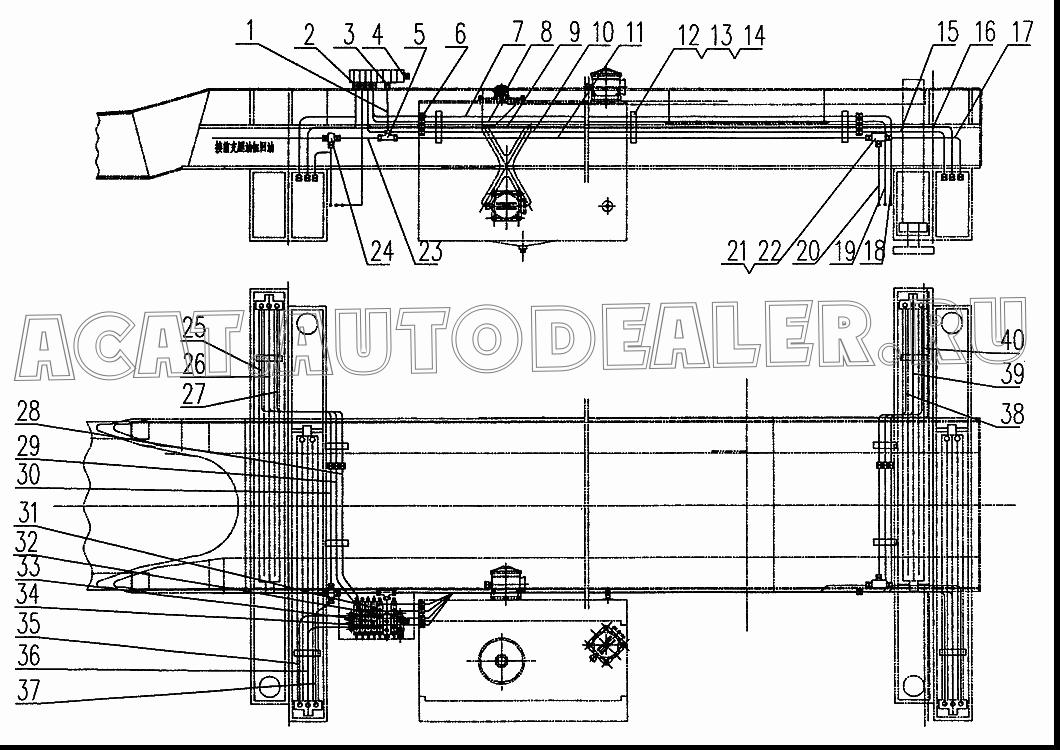 Steel pipe d12x1,5 L=2m QY35K.65.3-25 для XCMG XZ16K-XZ50K