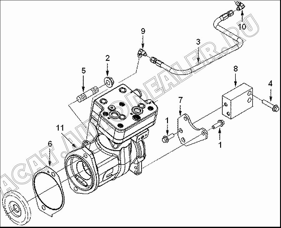 Фиксатор C3942911 для Cummins ISLe310-30