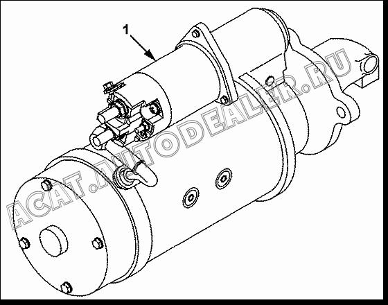 Пусковой двигатель C3415538 для Cummins ISLe310-30