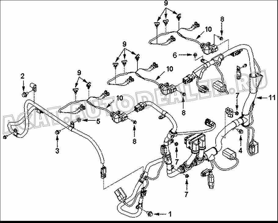 Зажим провода C3963736 для Cummins ISLe310-30