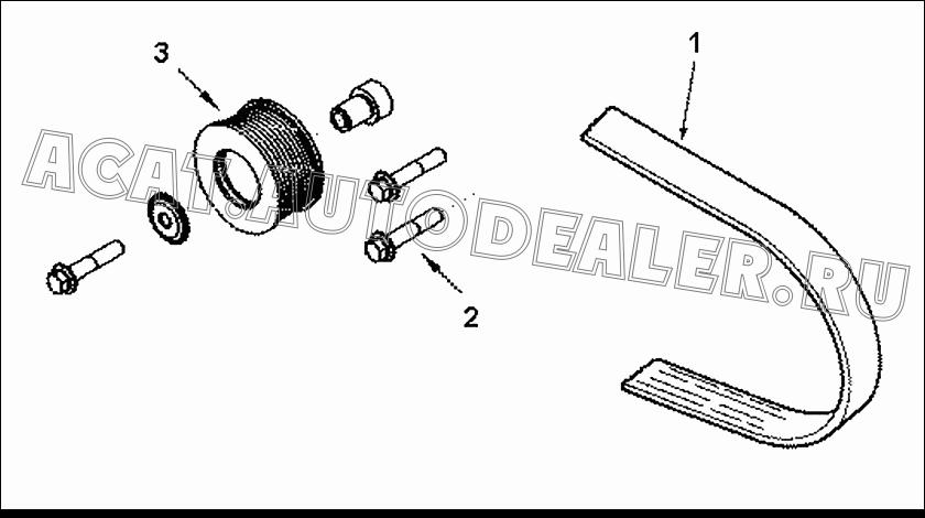 Поликлиновый ремень 81N12-04012 для Cummins ISLe310-30