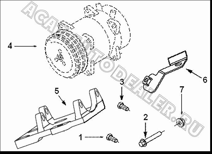Холодильный компрессор C4932682 для Cummins ISLe310-30