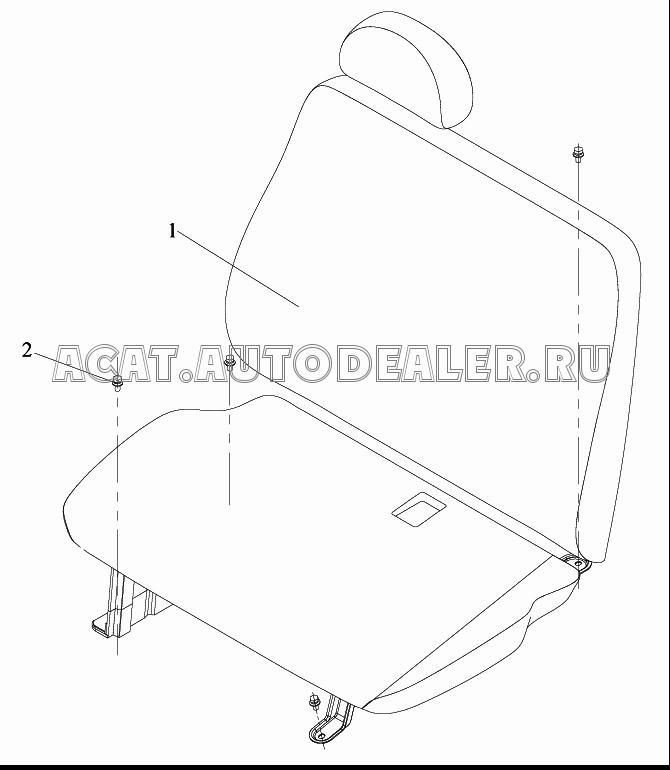 Переднее сиденье в сборе 6900901B240 для FAW CA3252