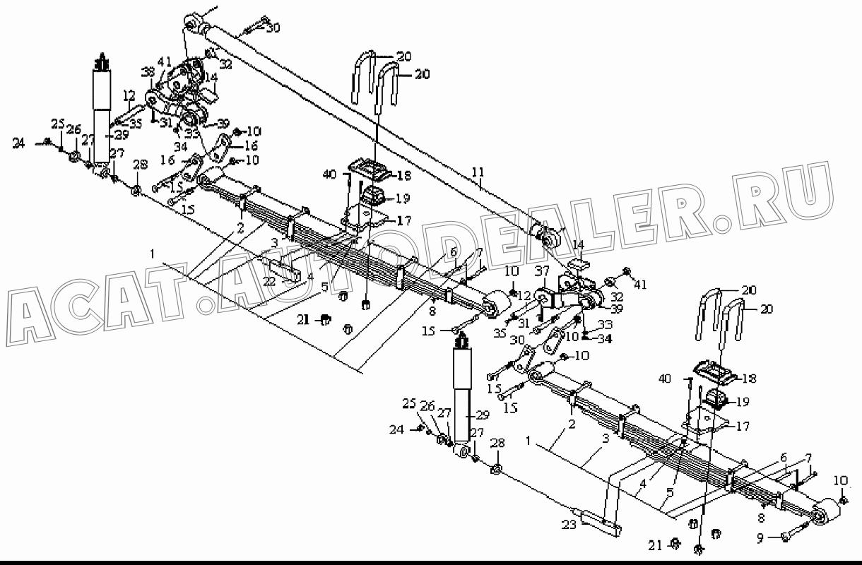 Замок рессоры 2902136-371 для FAW CA3312