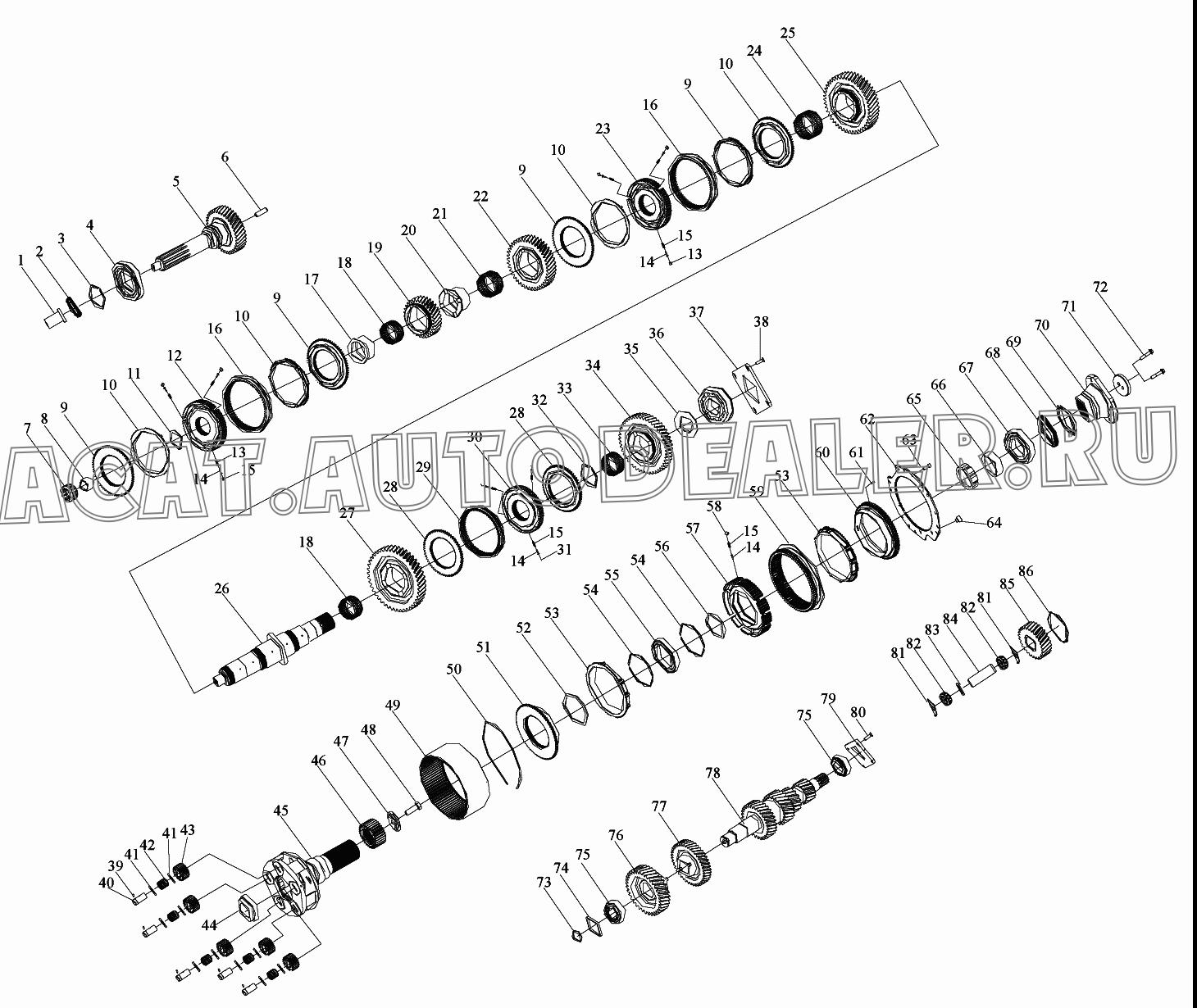 Планетарная шестерня 8878119 для FAW CA4180