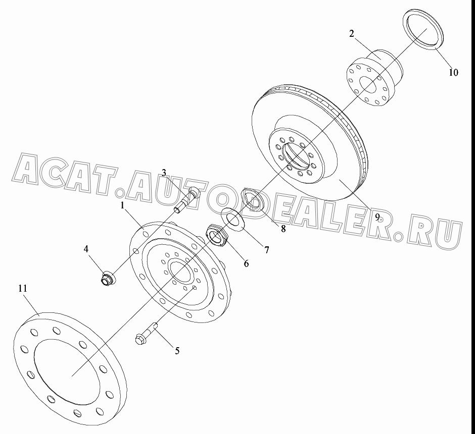 Ступица переднего колеса 3103011-A4S для FAW CA4180