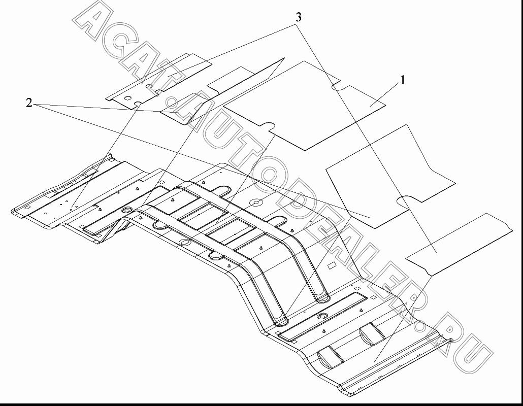 Теплоизоляционная прокладка глушителя С 5109633-a01 для FAW CA4180