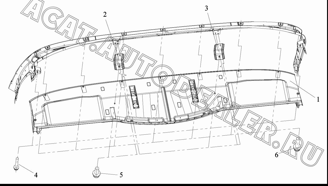 Высокий короб - с аппаратом записи движения в сборе 5315010ВА01 для FAW CA4180