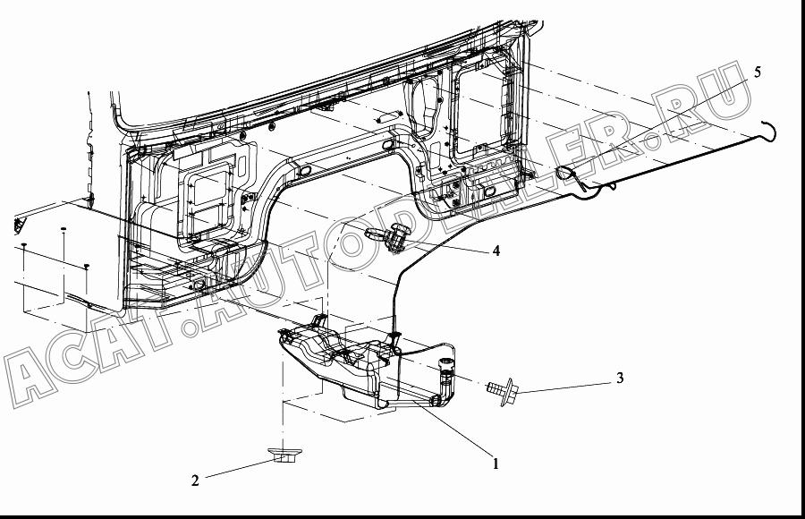 Омыватель в сборе 5207010-A01 для FAW CA4250
