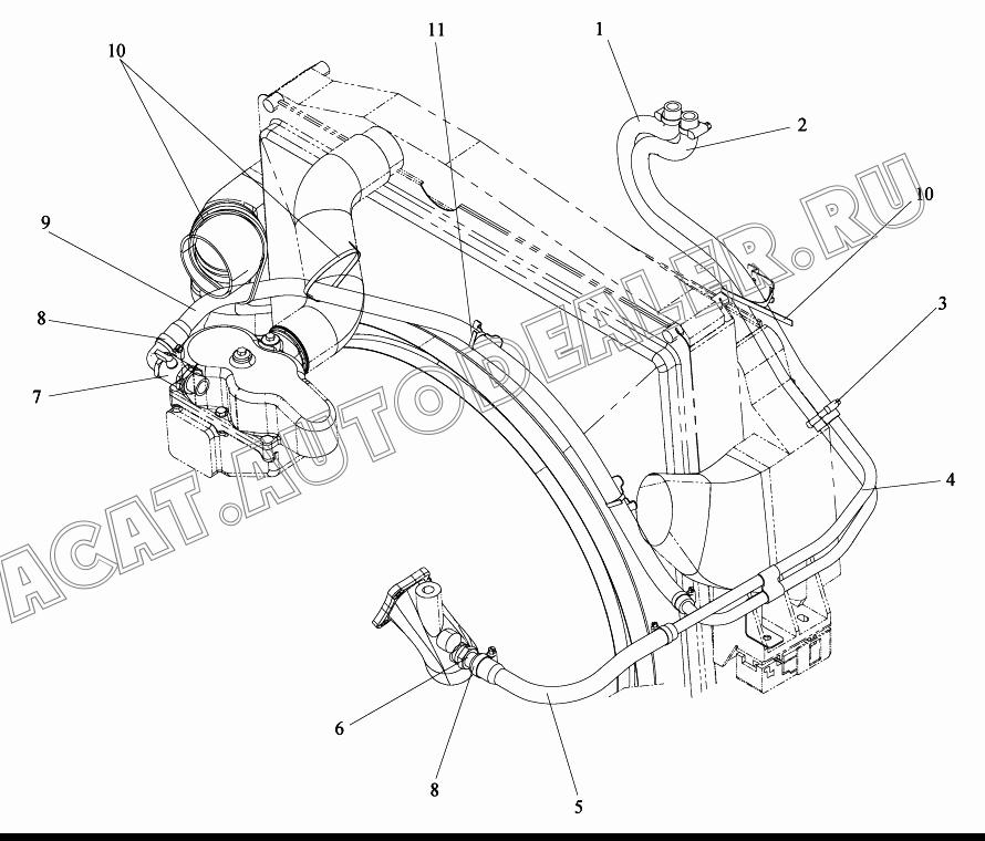 Впускной рукав 8116711-76A для FAW CA4250