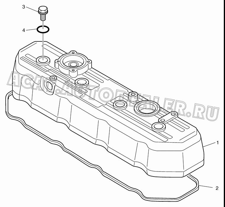 COVER;CYL. HEAD K1019340 для Doosan 430 Plus
