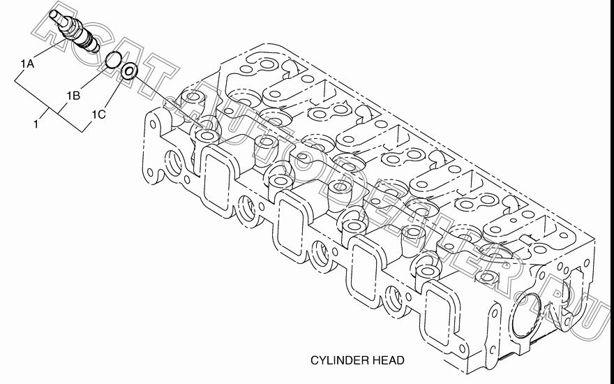INJECTOR K1019262 для Doosan 430 Plus