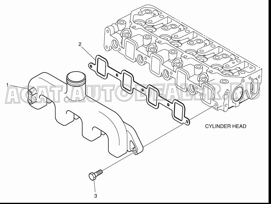 MANIFOLD;INTAKE K1019266 для Doosan 430 Plus