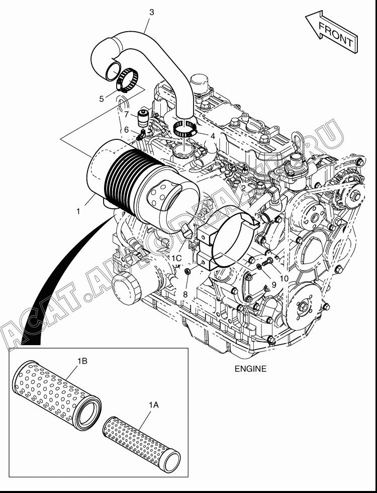 CLEANER;AIR 204-00030 для Doosan 430 Plus