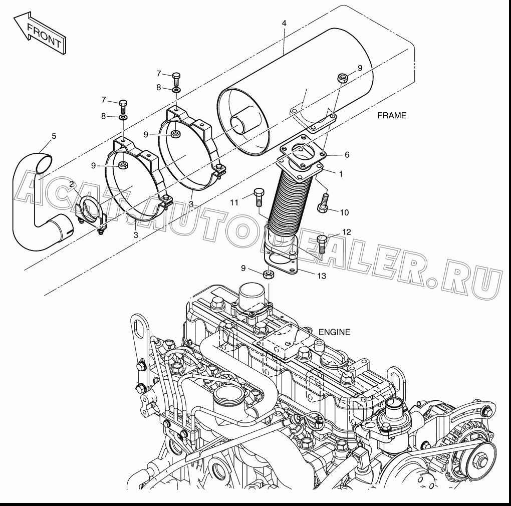 TUBE;FLEXIBLE K1021306 для Doosan 430 Plus