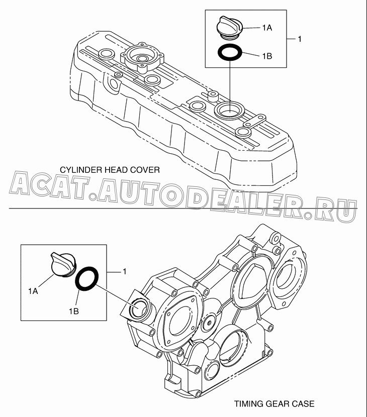 CAP;FILLER K1019288 для Doosan 430 Plus